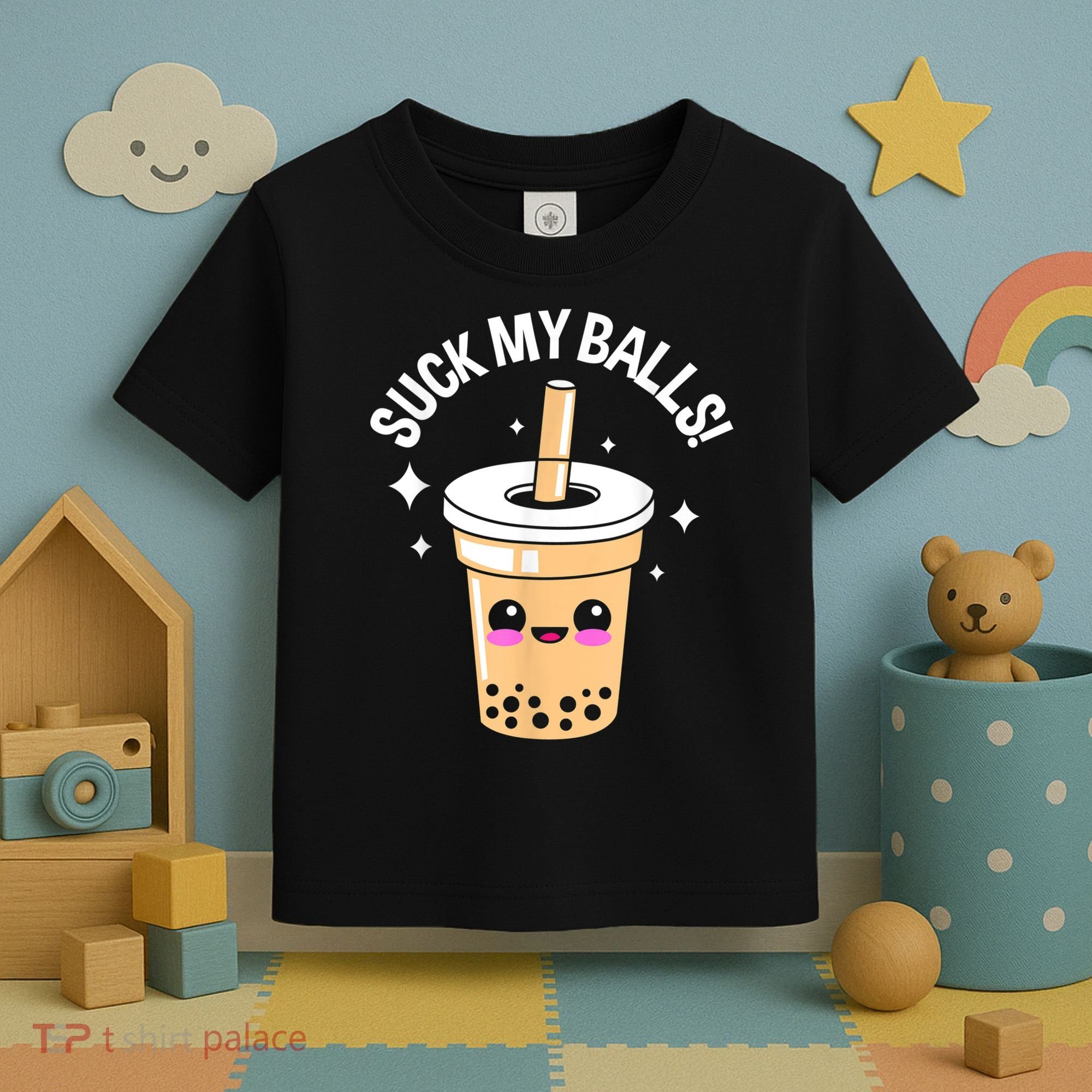 Suck My Balls Boba Toddler T-Shirt