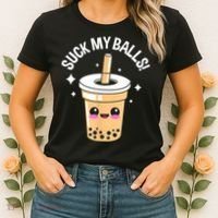 Suck My Balls Boba Women's T-Shirt thumb 2