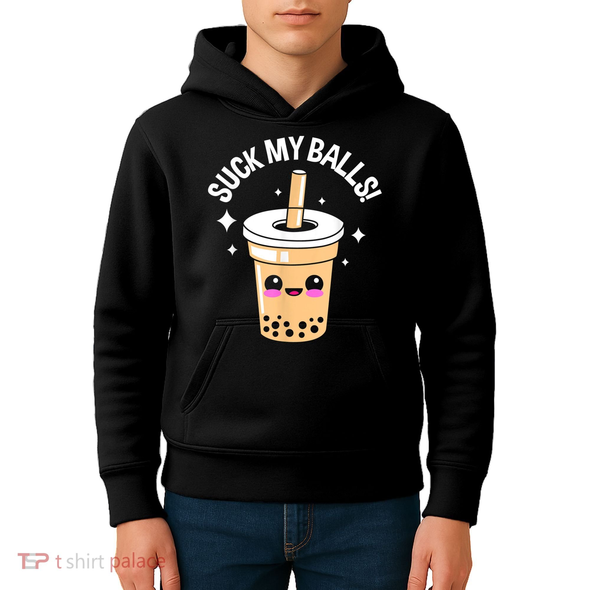 Suck My Balls Boba Kids Hoodie