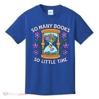 So Many Books Little Time Book With Flower Read Book Lovers Kids T-Shirt thumb 0