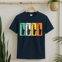 Saxophone Marching Band Sax Retro Vintage Jazz Music T-Shirt thumb 2