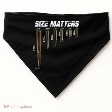 Size Matter Bullet Measure Up USA-Made Doggie Bandana