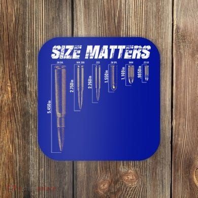 Size Matter Bullet Measure Up Coaster