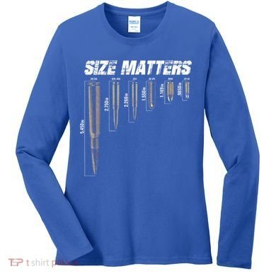 Size Matter Bullet Measure Up Women's Long Sleeve Shirt