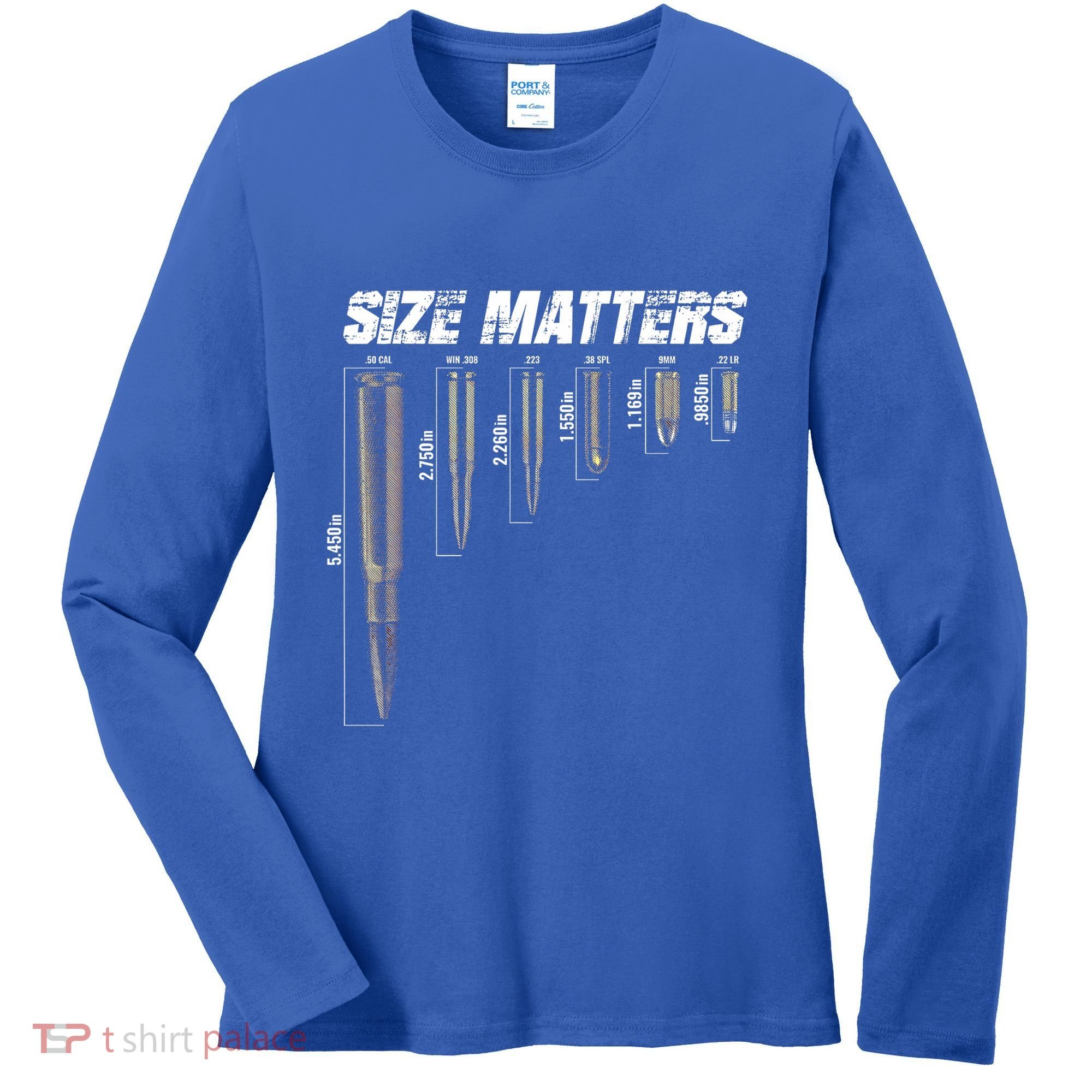 Size Matter Bullet Measure Up Women's Long Sleeve Shirt