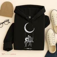 Skeleton Moon Band Tees Rock And Roll Concert Graphic Tees Hoodie thumb 4