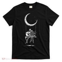 Skeleton Moon Band Tees Rock And Roll Concert Graphic Tees T-Shirt thumb 0