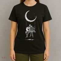 Skeleton Moon Band Tees Rock And Roll Concert Graphic Tees T-Shirt thumb 4