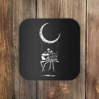 Skeleton Moon Band Tees Rock And Roll Concert Graphic Tees Coaster thumb 0