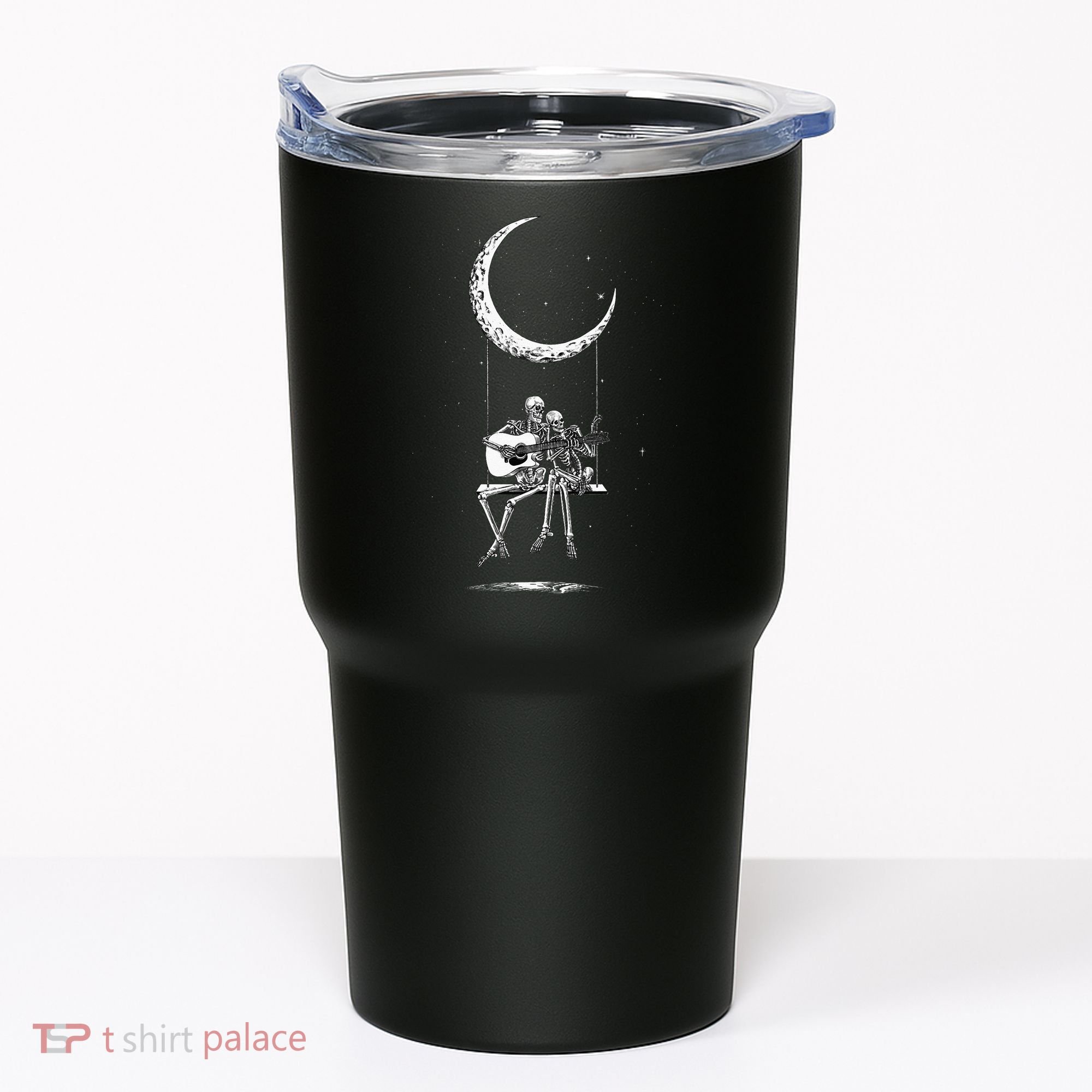 Skeleton Moon Band Tees Rock And Roll Concert Graphic Tees Tumbler