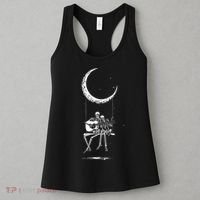 Skeleton Moon Band Tees Rock And Roll Concert Graphic Tees Women's Tank Top thumb 3