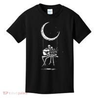 Skeleton Moon Band Tees Rock And Roll Concert Graphic Tees Kids T-Shirt thumb 0