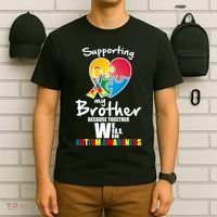Supporting My Brother Together We Will Win T-Shirt thumb 6