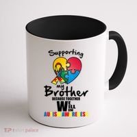 Supporting My Brother Together We Will Win Coffee Mug thumb 1