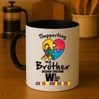 Supporting My Brother Together We Will Win Coffee Mug thumb 4