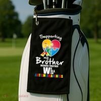 Supporting My Brother Together We Will Win Golf Towel thumb 2