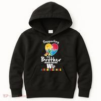 Supporting My Brother Together We Will Win Kids Hoodie thumb 0