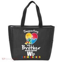Supporting My Brother Together We Will Win Tote Bag thumb 0