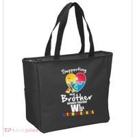Supporting My Brother Together We Will Win Tote Bag thumb 2