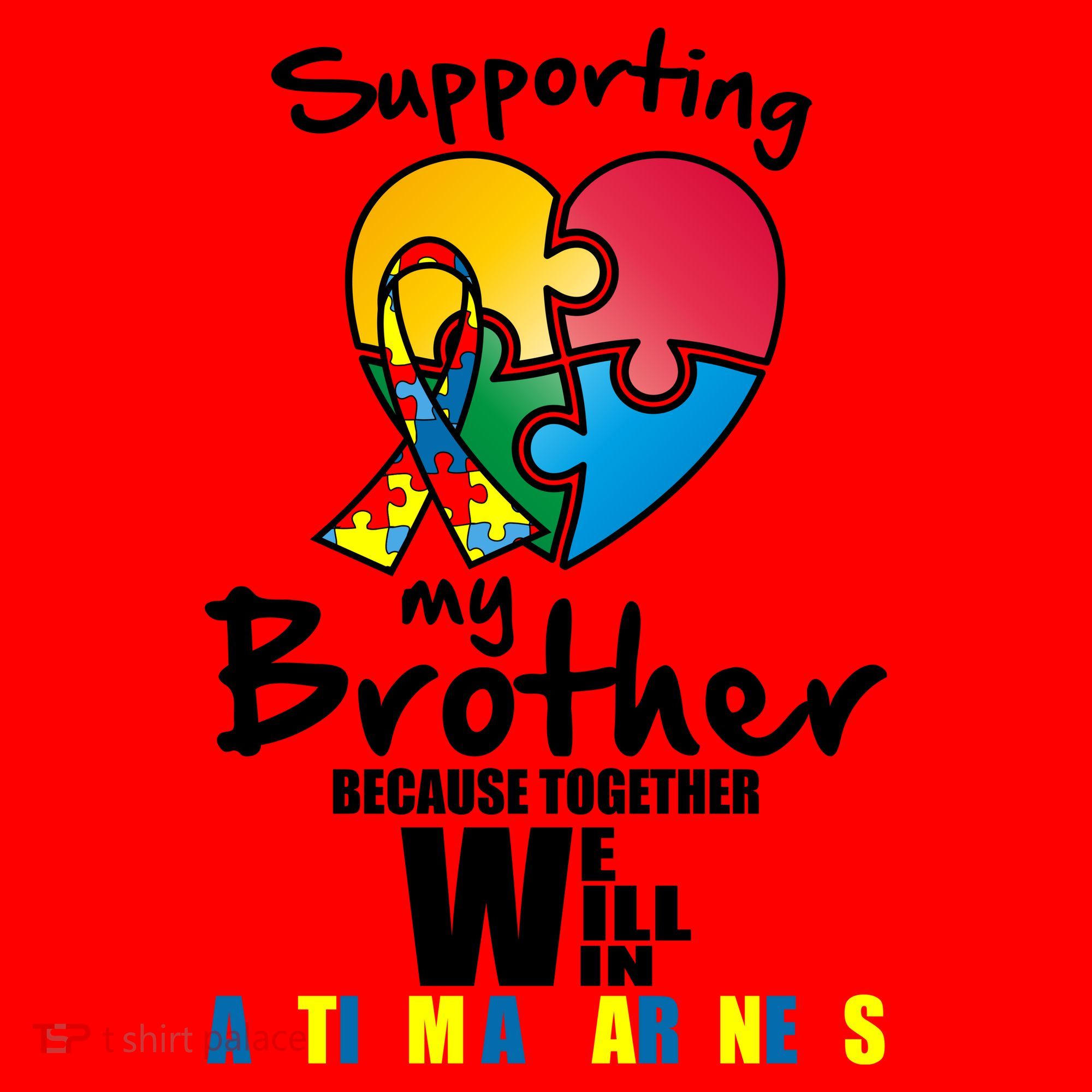 Supporting My Brother Together We Will Win Santa Hat