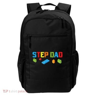 Stepdad Master Builder Building Bricks Blocks Family Parents Cool Gift Backpack
