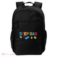 Stepdad Master Builder Building Bricks Blocks Family Parents Cool Gift Backpack thumb 0