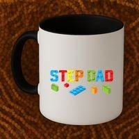 Stepdad Master Builder Building Bricks Blocks Family Parents Cool Gift Coffee Mug thumb 2