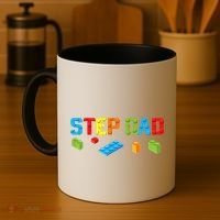 Stepdad Master Builder Building Bricks Blocks Family Parents Cool Gift Coffee Mug thumb 4
