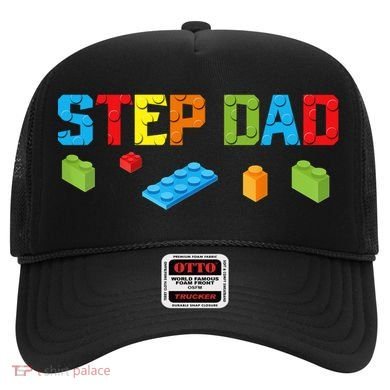 Stepdad Master Builder Building Bricks Blocks Family Parents Cool Gift Hat