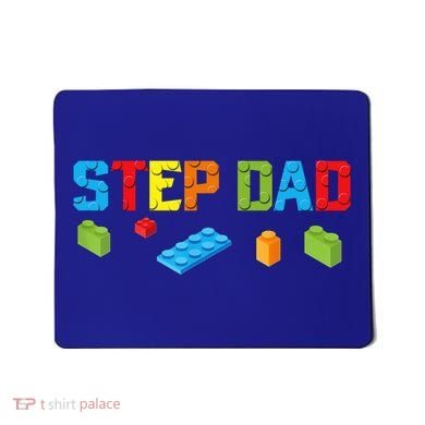 Stepdad Master Builder Building Bricks Blocks Family Parents Cool Gift Mousepad