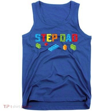 Stepdad Master Builder Building Bricks Blocks Family Parents Cool Gift Tank Top