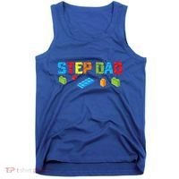 Stepdad Master Builder Building Bricks Blocks Family Parents Cool Gift Tank Top thumb 0