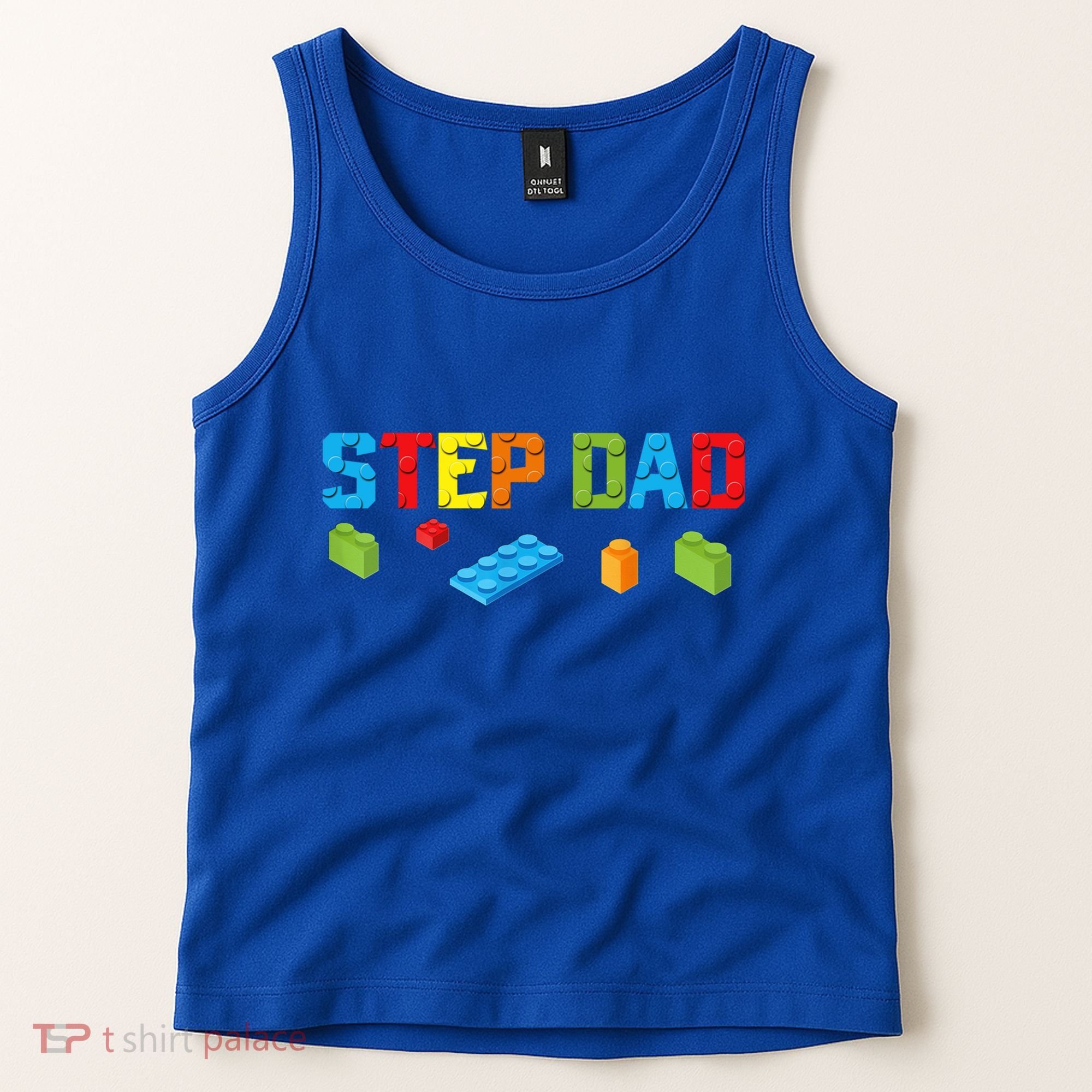 Stepdad Master Builder Building Bricks Blocks Family Parents Cool Gift Tank Top