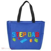 Stepdad Master Builder Building Bricks Blocks Family Parents Cool Gift Tote Bag thumb 0