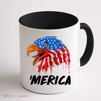 Sweet Merica Ball Eagle Coffee Mug back