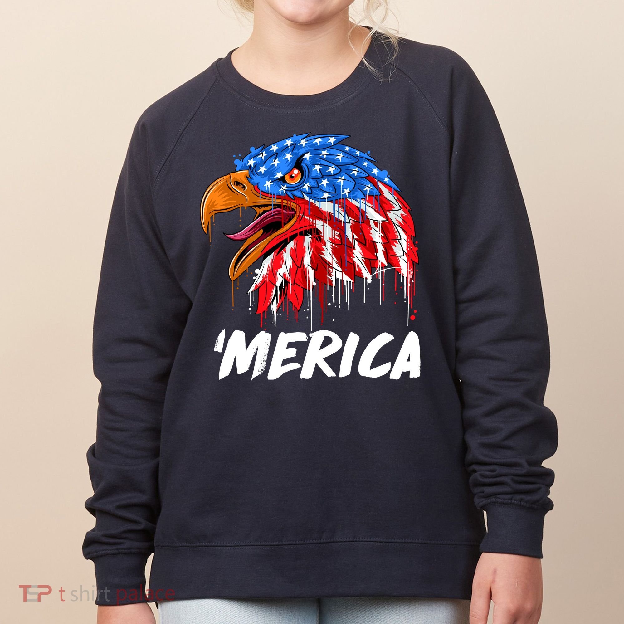 Sweet Merica Ball Eagle Women's Sweatshirt