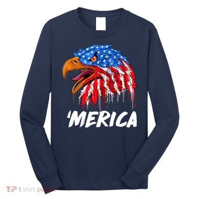 Sweet Merica Ball Eagle Long Sleeve Shirt