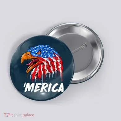 Sweet Merica Ball Eagle Button