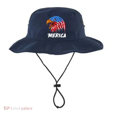 Sweet Merica Ball Eagle Bucket Hat