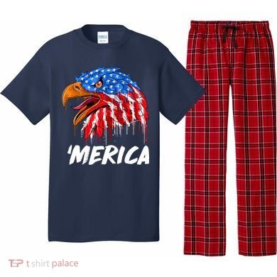 Sweet Merica Ball Eagle Pajama Set