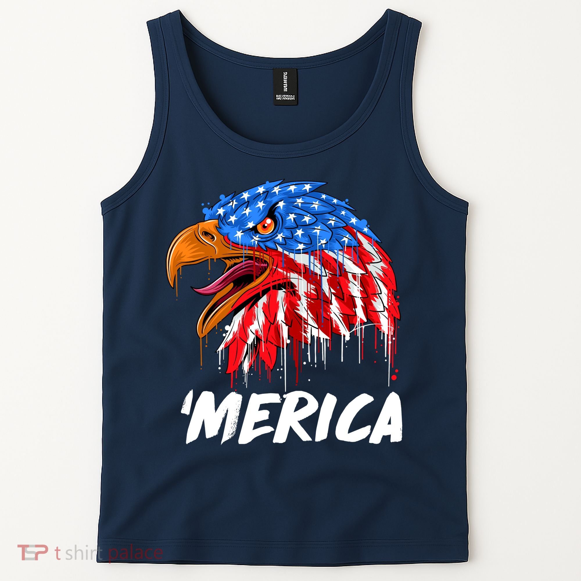 Sweet Merica Ball Eagle Tank Top