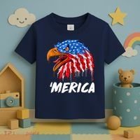 Sweet Merica Ball Eagle Toddler T-Shirt thumb 3