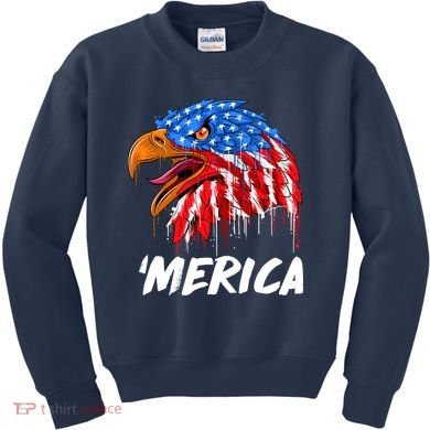 Sweet Merica Ball Eagle Kids Sweatshirt