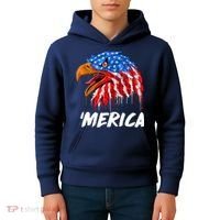 Sweet Merica Ball Eagle Kids Hoodie thumb 4