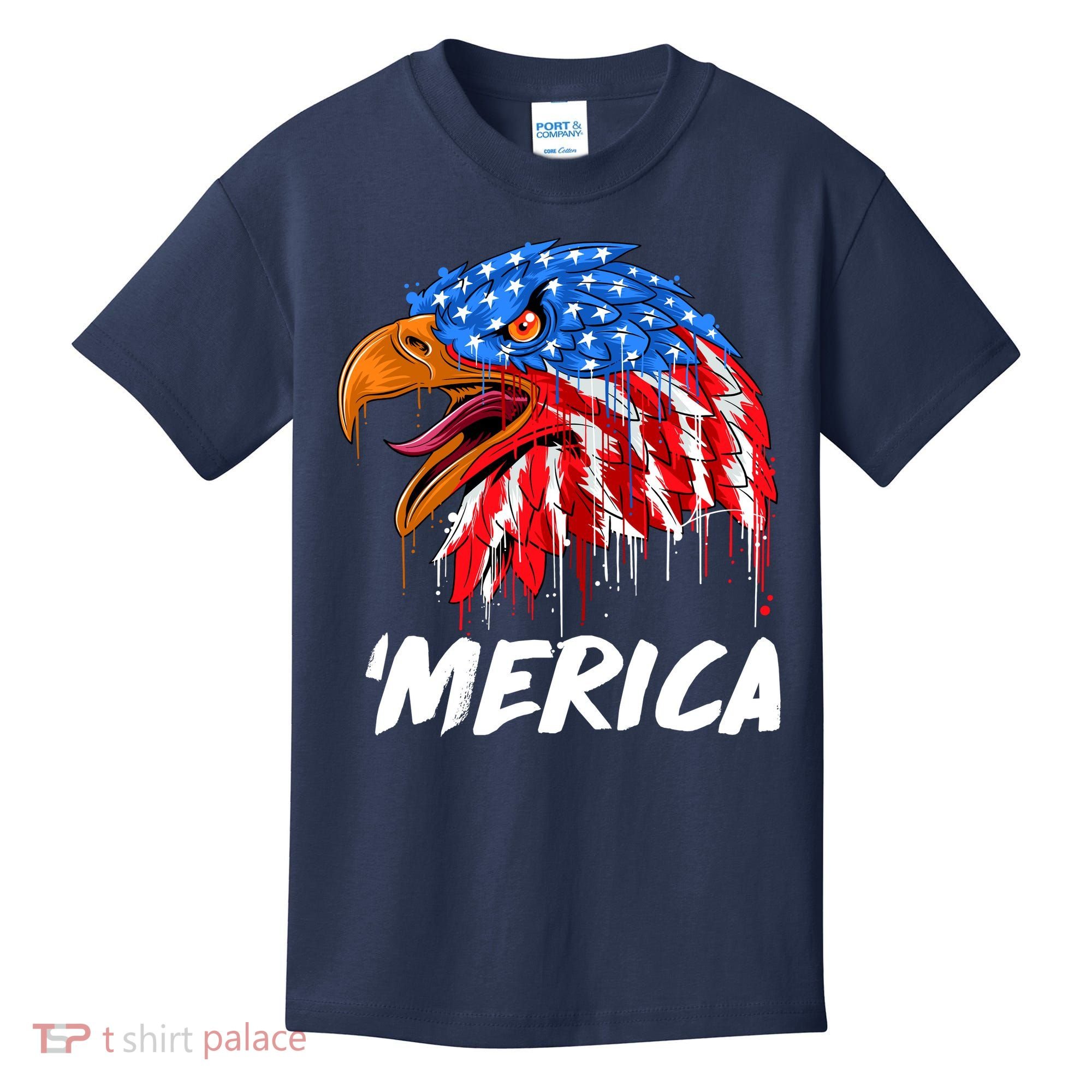 Sweet Merica Ball Eagle Kids T-Shirt