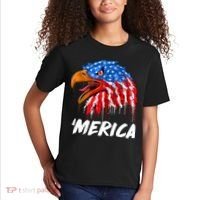Sweet Merica Ball Eagle Kids T-Shirt thumb 2