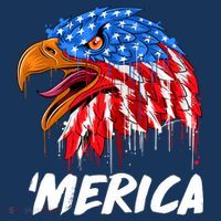 Sweet Merica Ball Eagle Kids T-Shirt thumb 4
