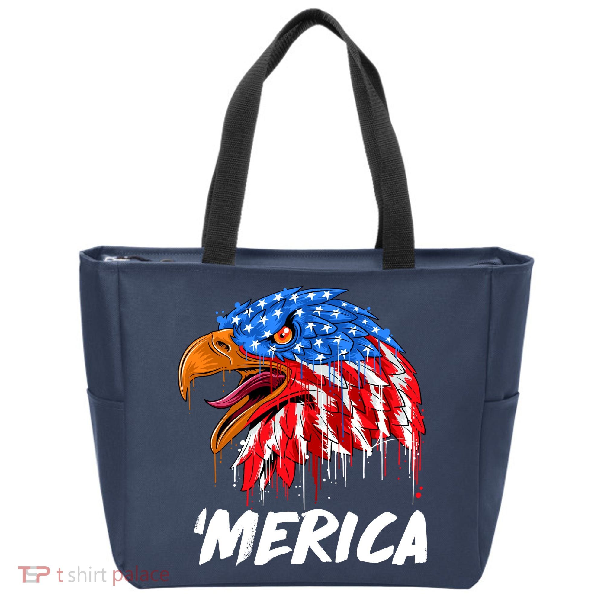 Sweet Merica Ball Eagle Tote Bag