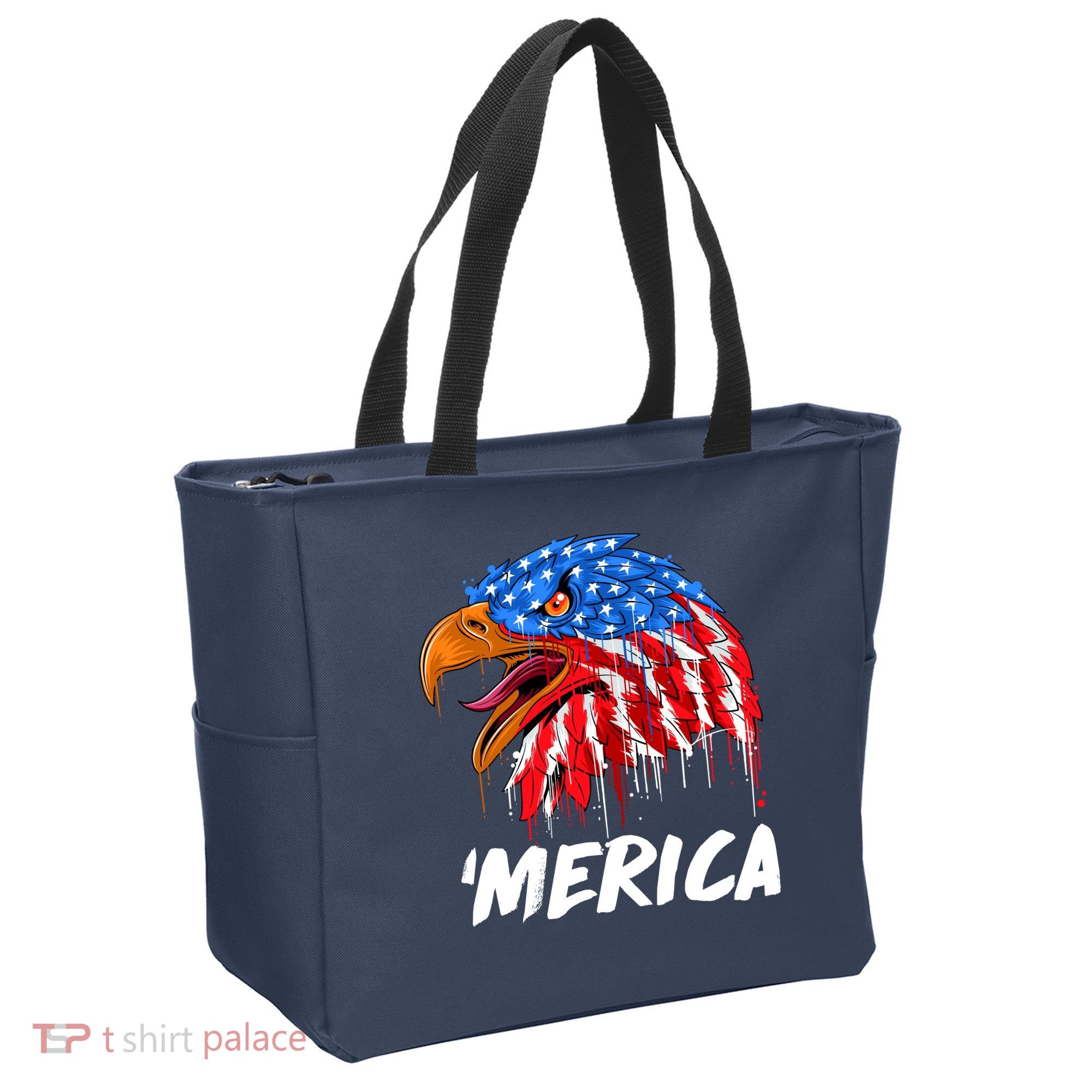 Sweet Merica Ball Eagle Tote Bag