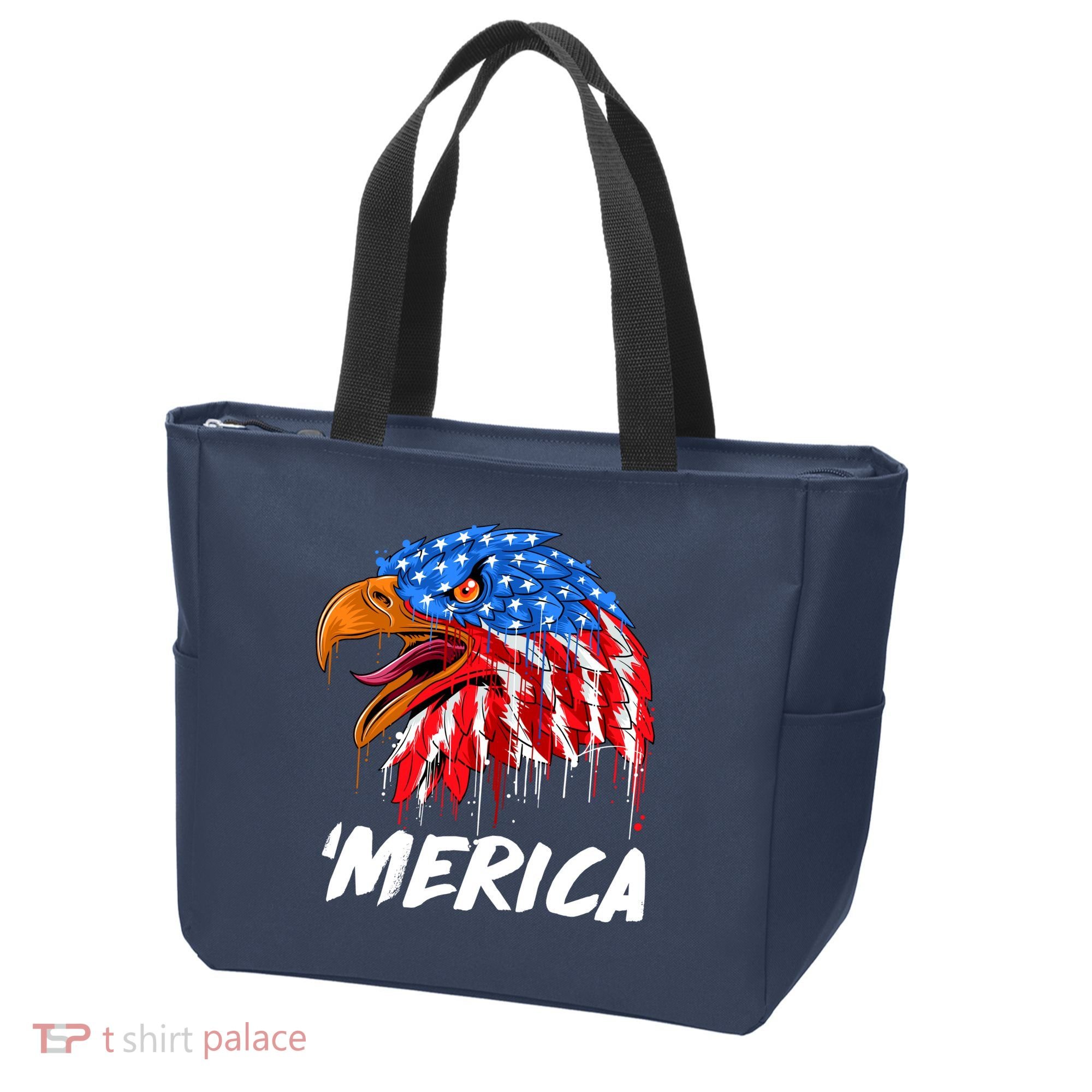 Sweet Merica Ball Eagle Tote Bag